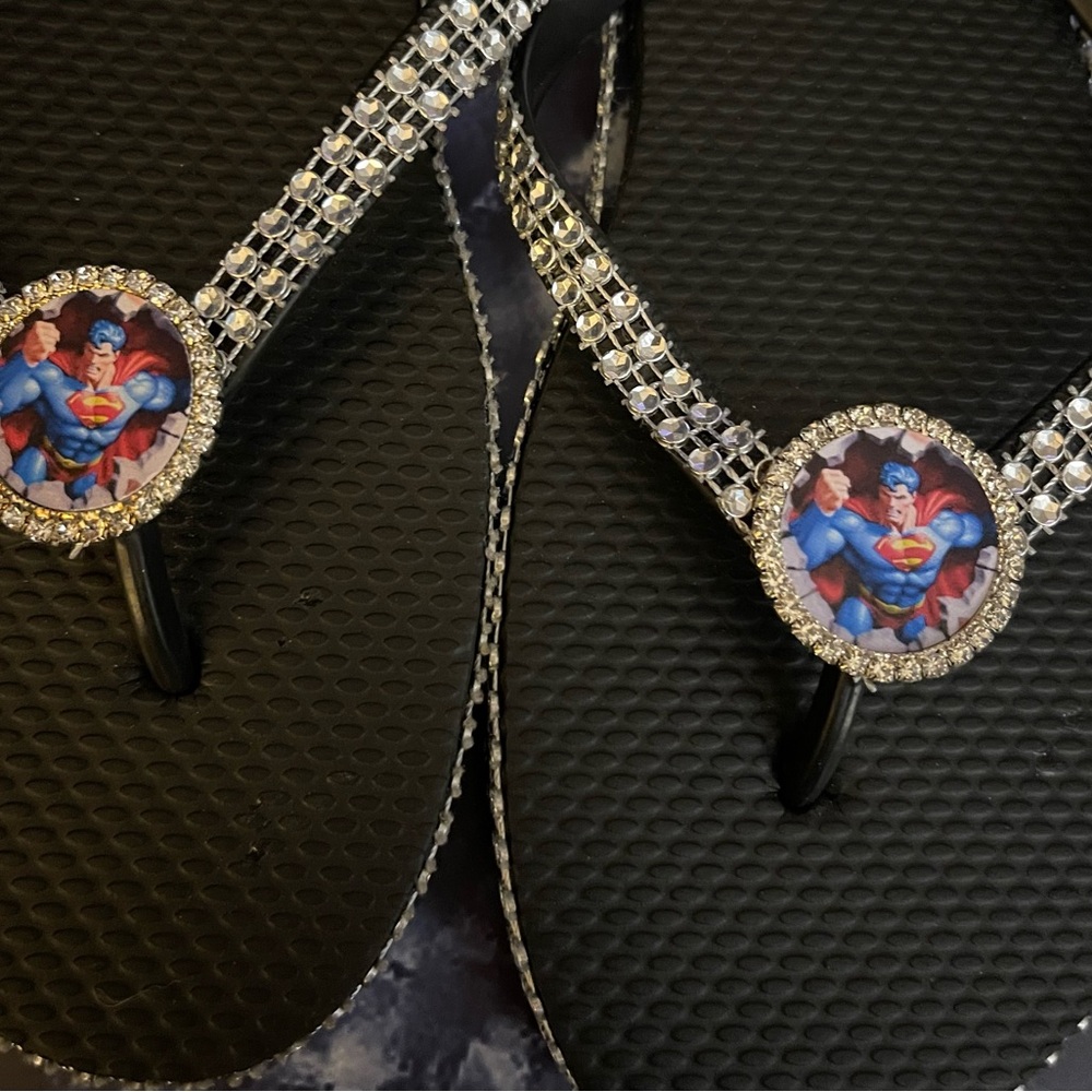 Superman flip flops